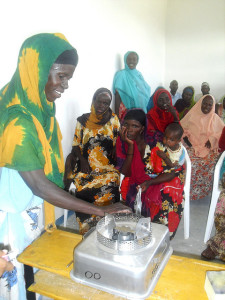 Women in Kebribeyah participate in stove use and safety trainings. 